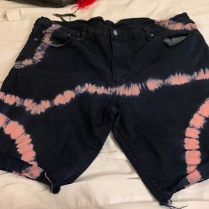 511 Levi tie dye shorts